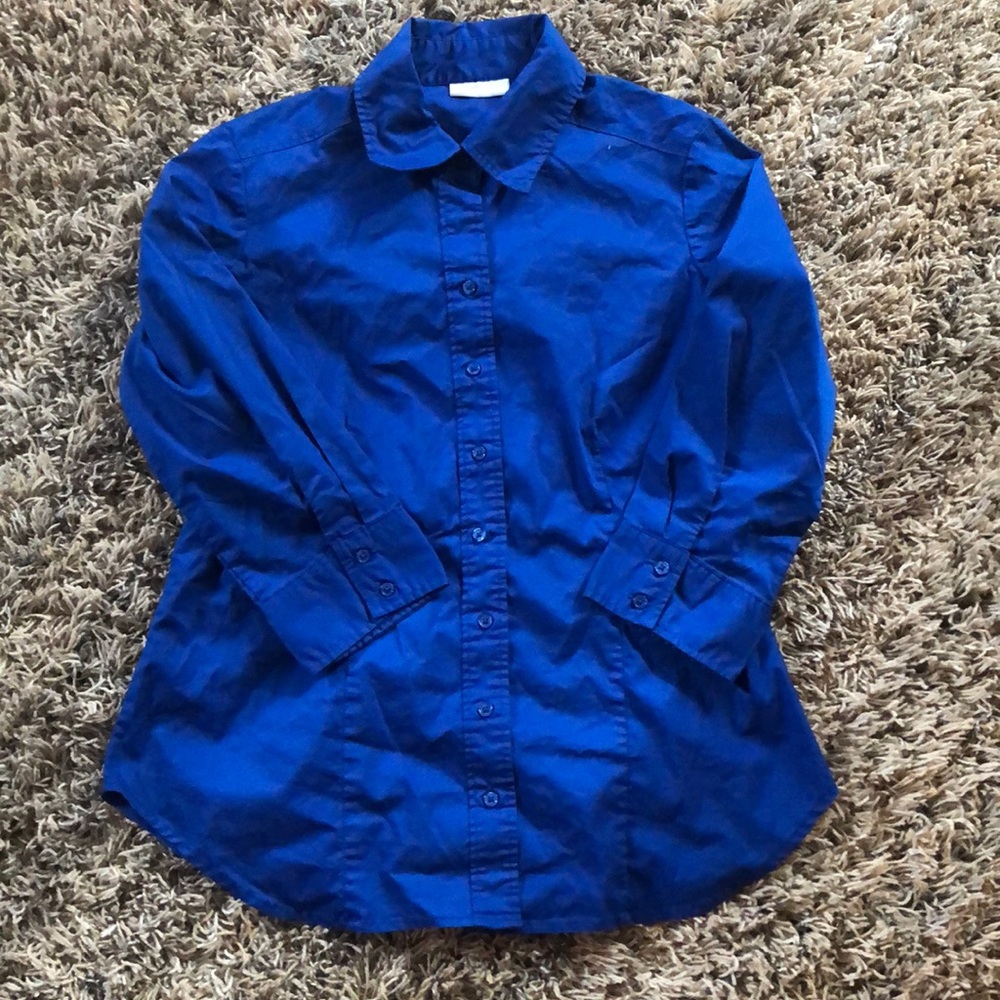 COPY - Royal blue button up